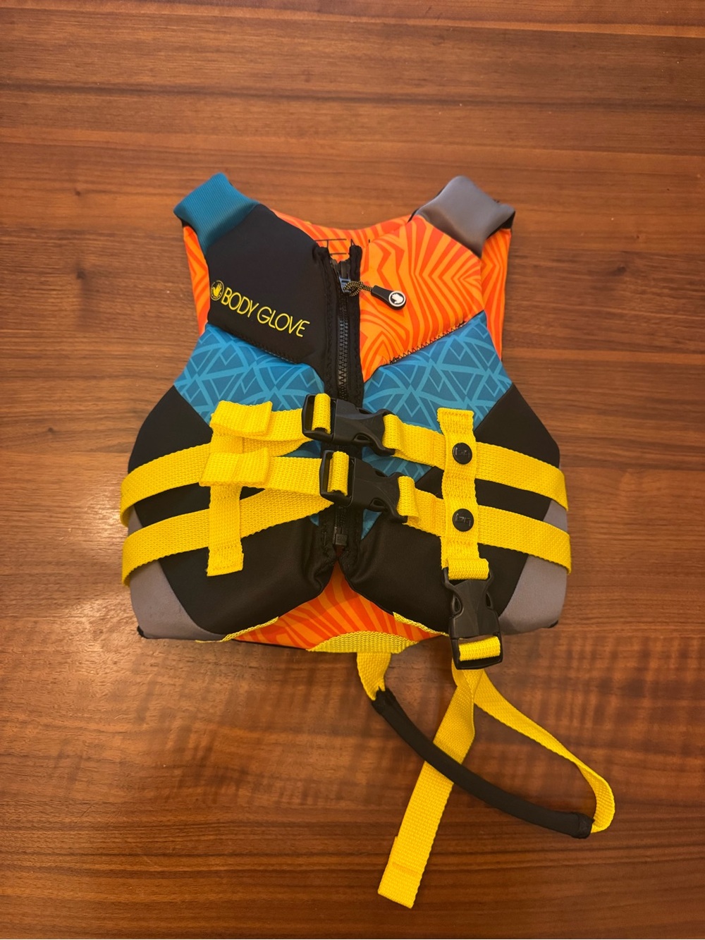 Body Glove Kids Orange, Blue & Yellow Life Jacket